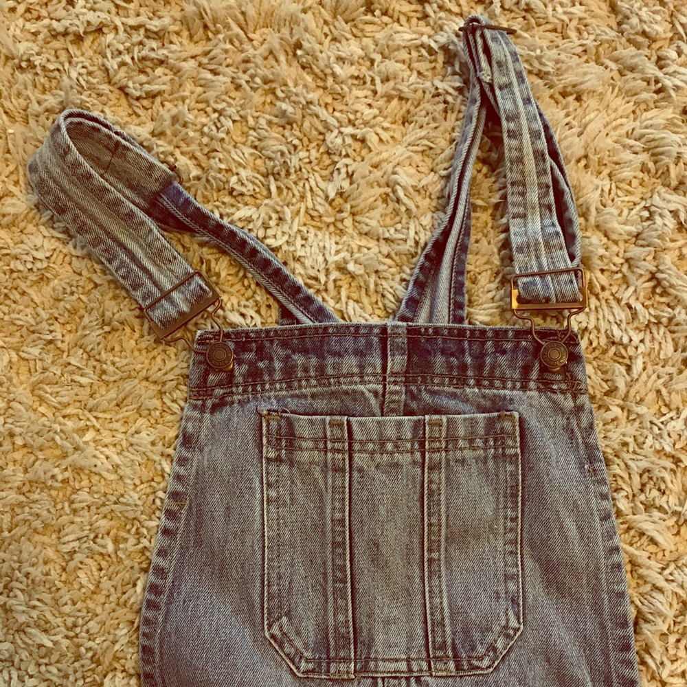 Forever 21 Blue Jean Short Overalls Size 30